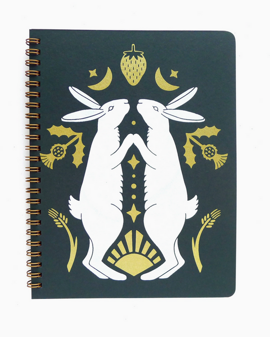 Harvest Rabbits Coil Notebook