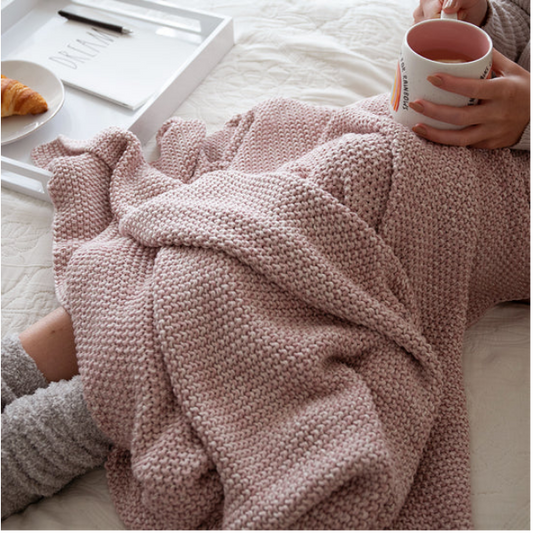 Marlled Pink Blanket