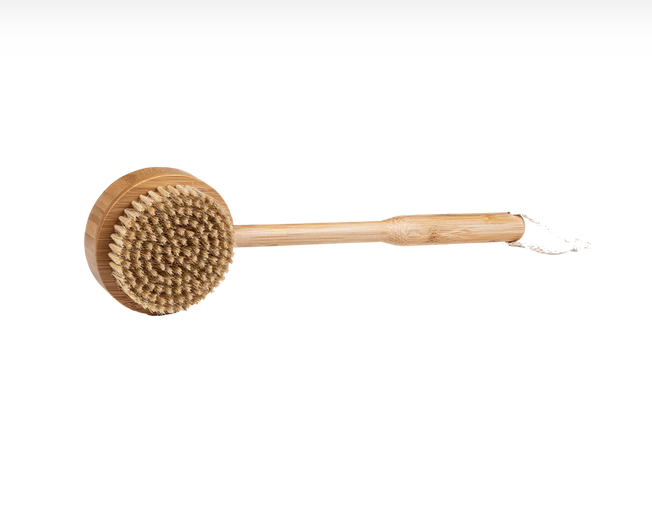 Bamboo Long-Handle Bath Brush