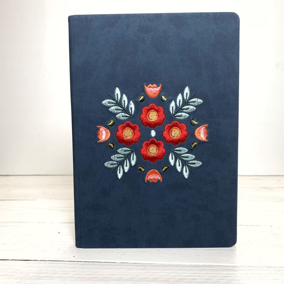 Layflat Notebook | Embroidered