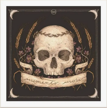 skull art print Illustrated by Jessica Roux